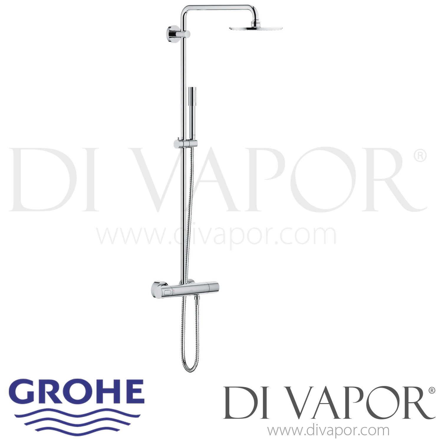 Grohe 27032001 Rainshower System 210 Shower System with