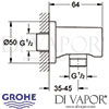 Grohe Rainshower Shower Outlet Elbow Dimensions
