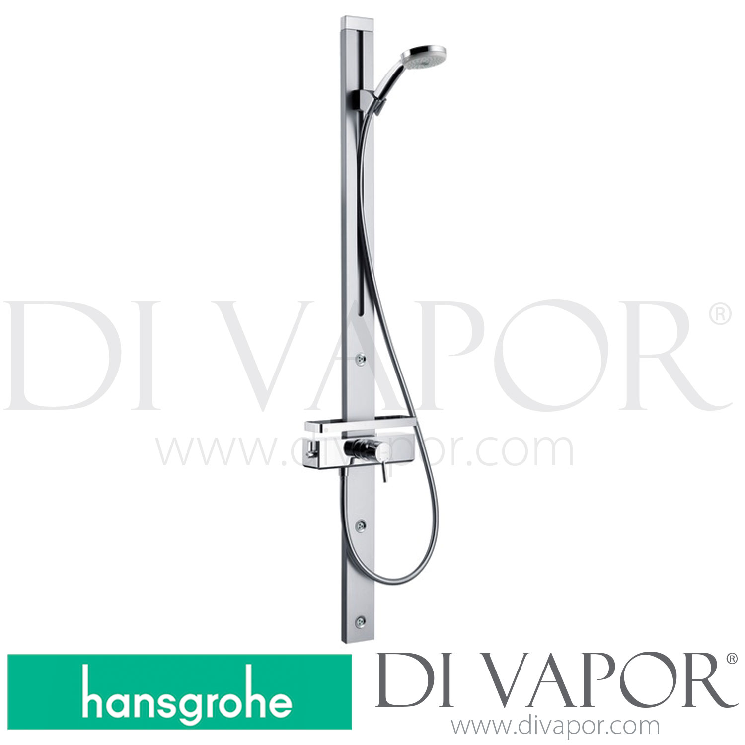 Hansgrohe 27105000 Croma 100 Shower Panel with Single Lever Mixer 04/07