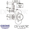 Grohe Rainshower System 400 Shower System Thermostat Dimensions