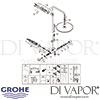 Grohe Rainshower System 400 Shower System Thermostat Spares