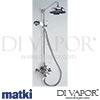 Matki Swadling 2727 Invincible Exposed Dual Control Thermostatic Shower Mixer with Handset Spare Par