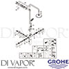Grohe 27298001 Spare Tech Diagram
