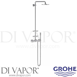 Grohe 27374000 Rainshower System 210 with Thermostat and Side Showers Spare Parts