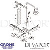 Grohe Rainshower Icon System 190 Shower System Thermostat Spares