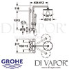 Grohe Rainshower System 210 Shower System Thermostat Dimensions