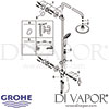 Grohe Euphoria System 180 Shower System Diverter for Wall Mounting Spares