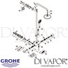Grohe Rainshower Solo System 190 Shower System Thermostat Spares