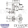 Grohe Rainshower Icon System 190 Shower Thermostat Dimensions