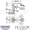 Grohe Rainshower Icon System 190 Shower System Thermostat Dimensions