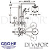 Grohe Euphoria System 180 Shower System Single Lever Mixer Dimensions