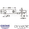Grohe Grohtherm F Wall Shower Union Integrated Shower Holder Dimensions