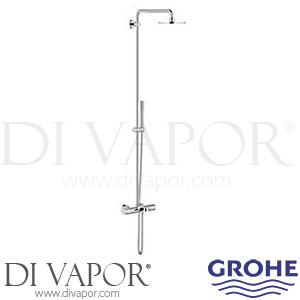 Grohe 27641000 Rainshower System 210 Shower System with Bath Thermostat Spare Parts