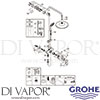 Grohe 27684001 Mixer Spare Tech Diagram