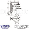 Grohe Euphoria Power&Soul System 190 Shower System Diverter Dimensions