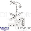 Grohe Euphoria System 150 Shower System Thermostatic Mixer Spares