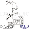 Grohe 27965000 Spare Tech Diagram