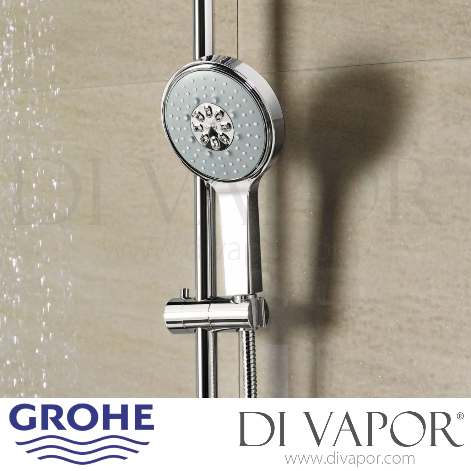 バス・洗面所用品 GROHE RAINSHOWER SYSTEM 210 Rainshower System 210 Shower system with thermostat and side