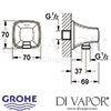Grohe Grandera Shower Outlet Elbow Dimensions