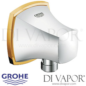 Grohe 27970IG0 Grandera Chrome and Gold Shower Outlet Elbow (1/2 Inch) Spare Parts