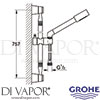Grohe 28131BK0 Spare Diagram
