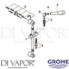 Grohe 28131BK0 Spare Tech Diagram