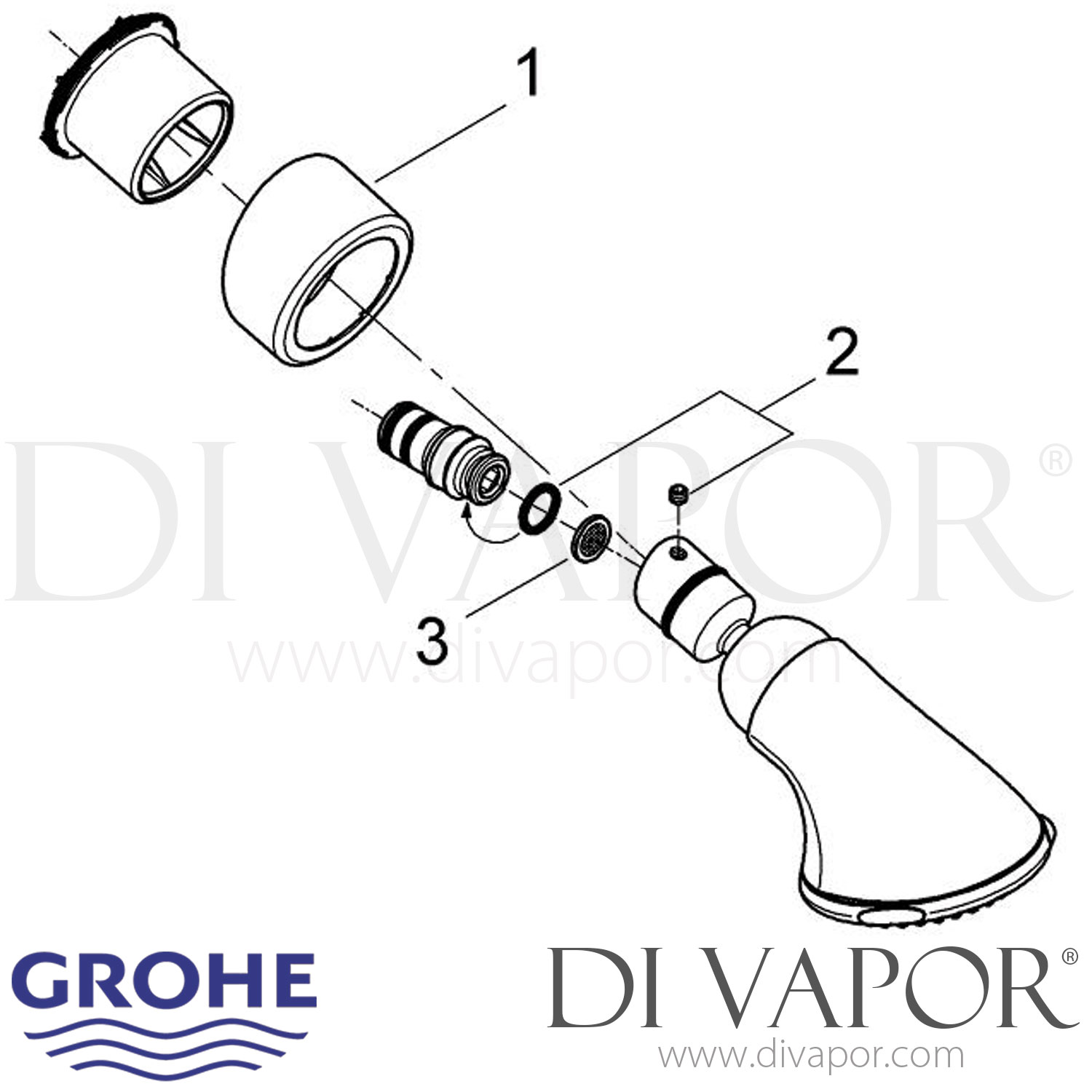 Grohe 28513000 Movario 100 Five Head Shower 5 Sprays Spare Parts