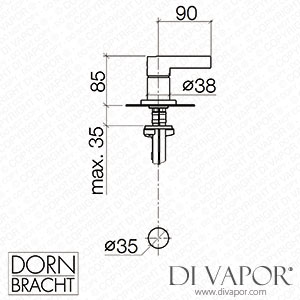 Dornbracht Series-Various Single-Lever Tap Mixer - Chrome - 29 210 971-000010 Spare Parts