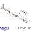 Grohe Sinfonia 4-Way Diverter Chrome Spares