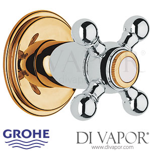 Grohe 29010IG0 Sinfonia 4-Way Diverter (1/2 Inch) Chrome and Gold Spare Parts