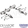 Grohe 29025000 Mixer Spare Tech Diagram