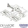 Grohe 29045000 Mixer Spare Tech Diagram