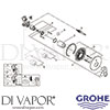 Grohe 29081000 Mixer Spare Tech Diagram