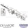 Grohe 29095000 Mixer Spare Tech Diagram