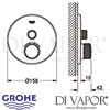Grohe Grohtherm SmartControl Thermostat Shower Dimensions