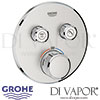 Grohe Grohtherm SmartControl Thermostat Concealed Installation 2 Valves Spare Parts