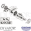 Grohe 29136GN0 Spare Tech Diagram