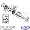 Grohe 29138AL0 Spare Tech Diagram