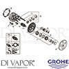 Grohe 29138BE0 Spare Tech Diagram