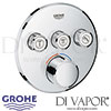 Grohe SmartControl Concealed Mixer 3 Valves Spare Parts