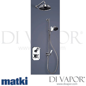 Matki 2917 Invincible Concealed Single Outlet Thermostatic Shower Mixer, Shower Rose + Handset Kit Spare Parts