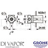 Grohe 29706000 Spare Diagram