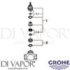 Grohe 29802000 Spare Tech Diagram