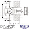 Grohe 29803000 Spare Diagram