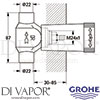 Grohe 29804000 Spare Diagram