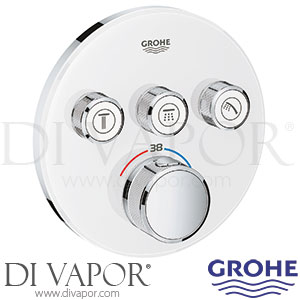 Grohe 29904LS0 Grohtherm SmartControl Thermostat with 3 Valves Shower Spare Parts