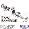 Grohe 29904LS0 Spare Tech Diagram