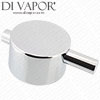Victorian Plumbing Milan Twin & Triple Shower Valve ound Chrome Temperature Control Handle for M99182-V Thermostatic Cartridge - 2R4U Compatible Spare