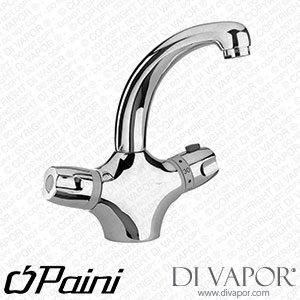 Paini 2TCR256TH 2T Thermostatic Basin Monobloc Tap with Swivel Spout and 1