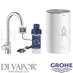 Grohe 30060001 Red Mono Pillar Tap and M-Size Boiler Spare Parts